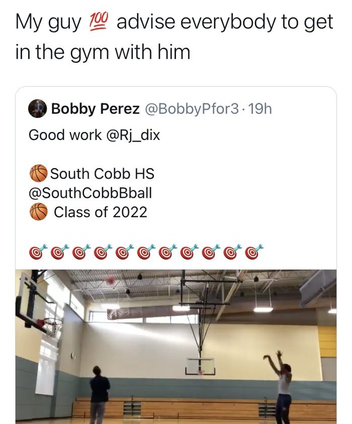 Public post: my guy, advise everybody to get in the gym with him