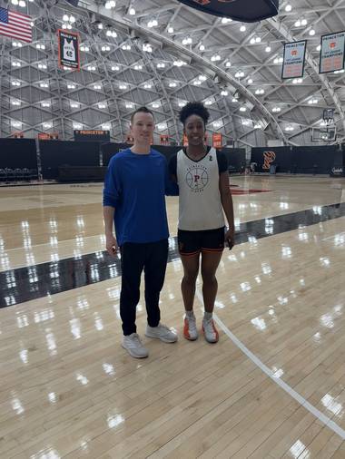 Bobby Perez with Olivia Hutcherson at Princeton