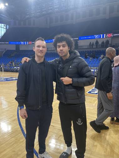 Bobby Perez with Micah Tucker at Georgia State